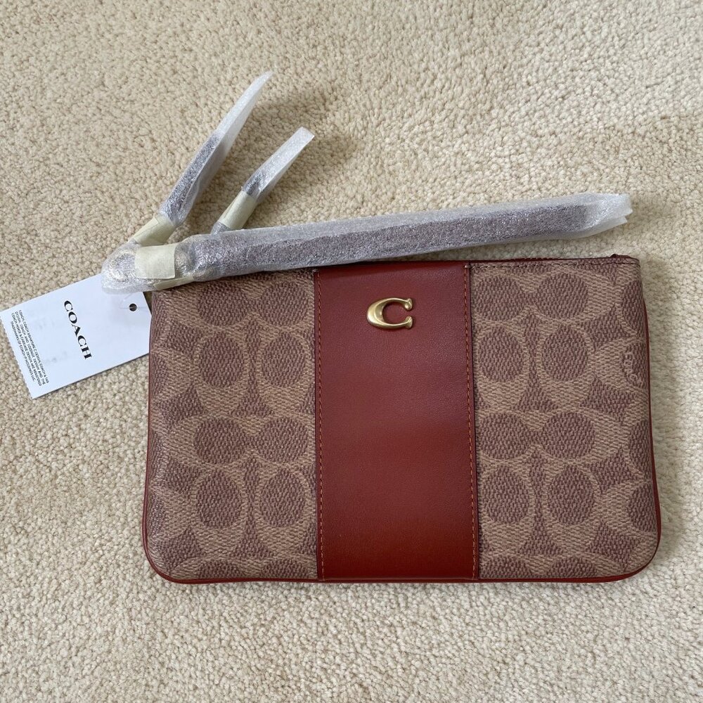 Coach Essential Small Wristlet in Signature Canvas